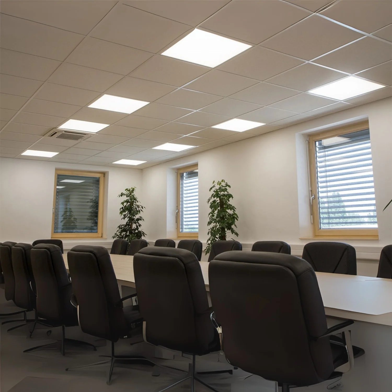 لوحة إنارة ليد 36 واط مناسب للمنازل و المكاتب – إضاءة بيضاء أو دافئة - تصميم نحيف للسقف (SH-PL66HT)