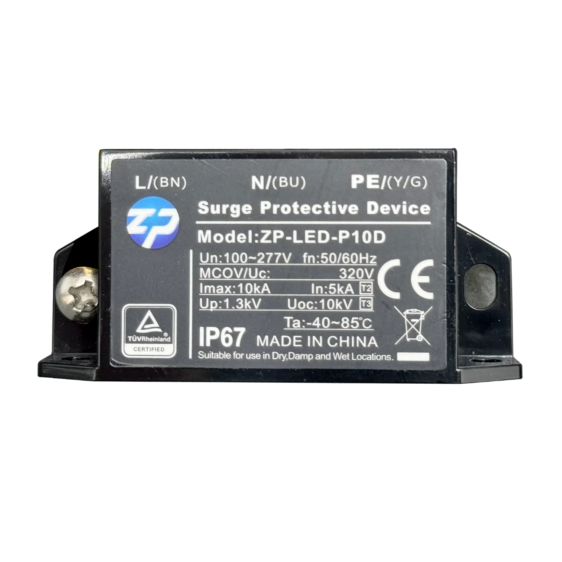 كشاف إنارة شارع ليد قابل للتخفيت 200W / 300W – شريحة Cree ودرايفر Philips مقاوم للماء IP66 (WL-ST201906)