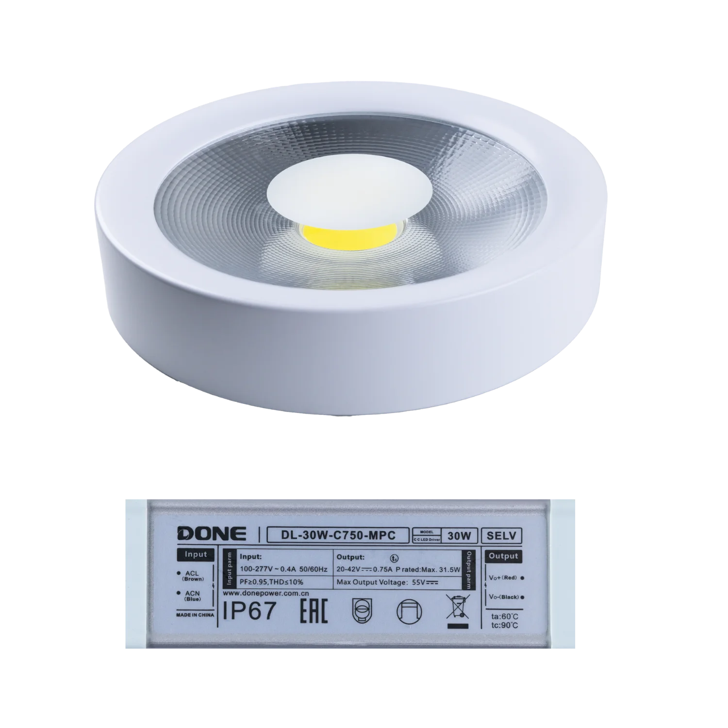 إنارة ليد سطحية بتصميم عصري من الترالايت مع ضمان سنتين (WY‑MCOB2446)