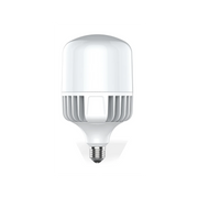 White LED light bulb on a white background