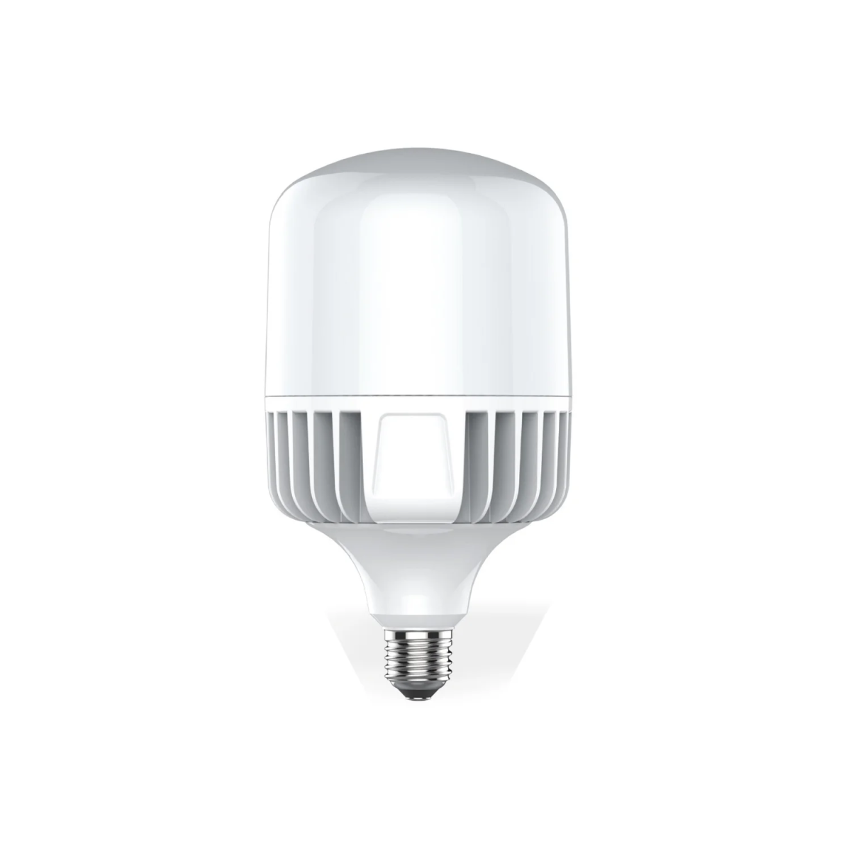 White LED light bulb on a white background
