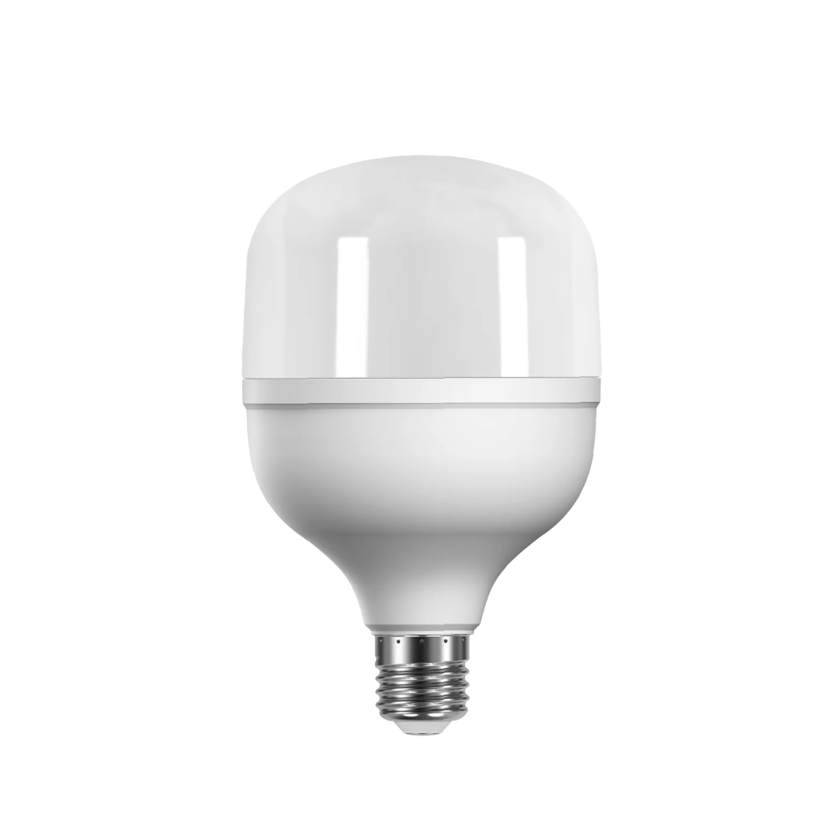 White LED light bulb on a white background
