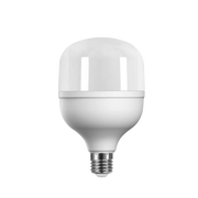 White LED light bulb on a white background