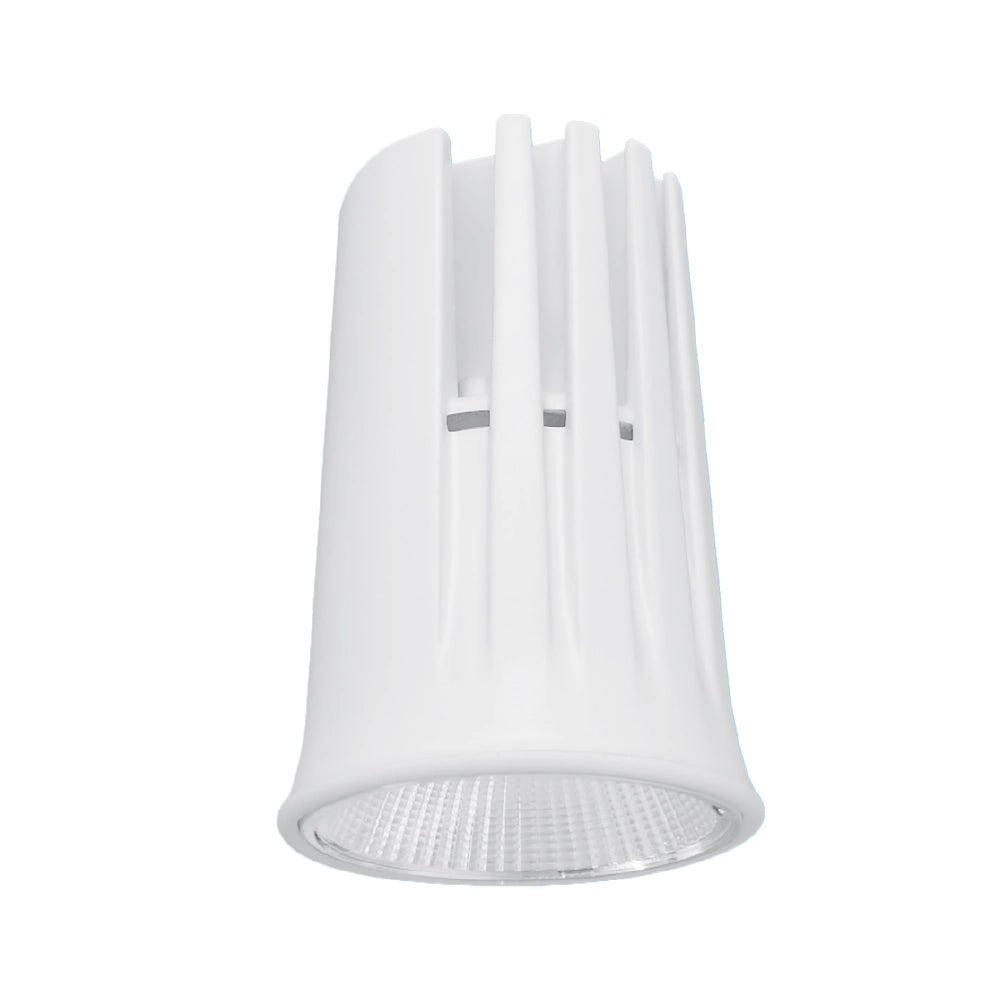 White pendant light fixture on a white background