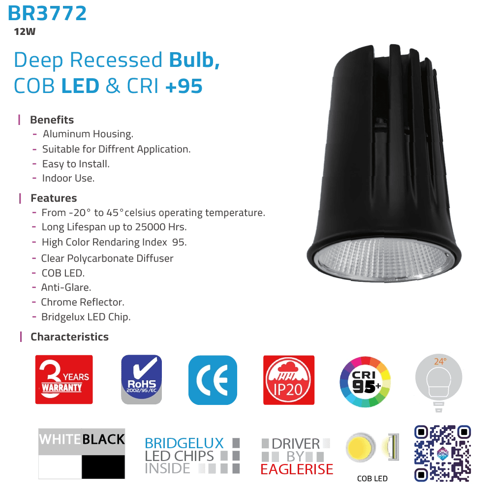 Black cylindrical light fixture on a white background