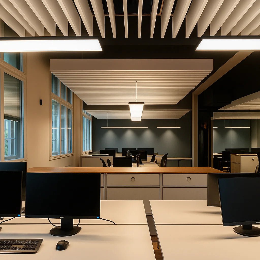 إضاءة بانل معلقة ليد قابلة للتعتيم 40 واط (SL-PAN) – 30x120 سم - تصميم أبيض أنيق للمنازل و المكاتب