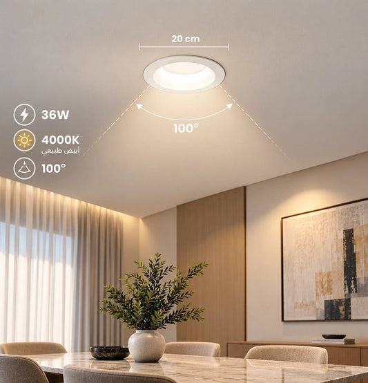 LED DOWN LIGHT (UTL-SMD2012) – Frosted Recessed Ceiling Light with OSRAM LED Chips & PHILIPS Driver