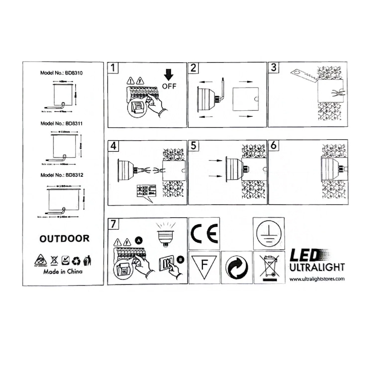 LED Edge Inground Light – IP67 Outdoor Spot with OSRAM & PHILIPS (BD831)
