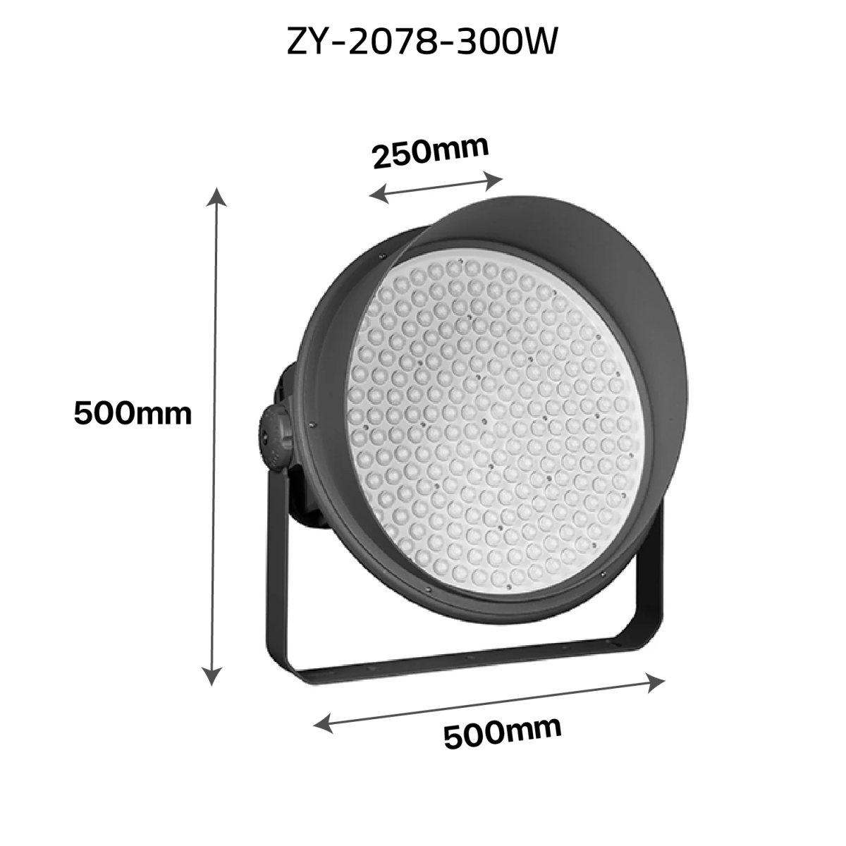 كشاف إضاءة خارجية 300W/500W مقاوم للماء IP65 للملاعب والمواقف (ZY-2078)