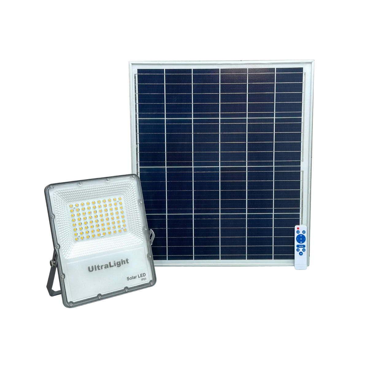 LED Flood Light with Solar (SFL-30W) - 30W Solar-Powered Floodlight with 60000mAh Battery - IP65 Waterproof - Ultralight