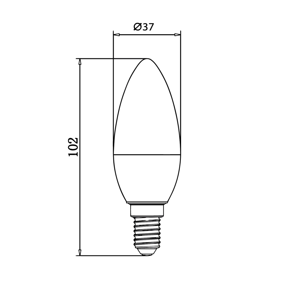 LED Light Bulb 5.5W E14 (SQ-006)