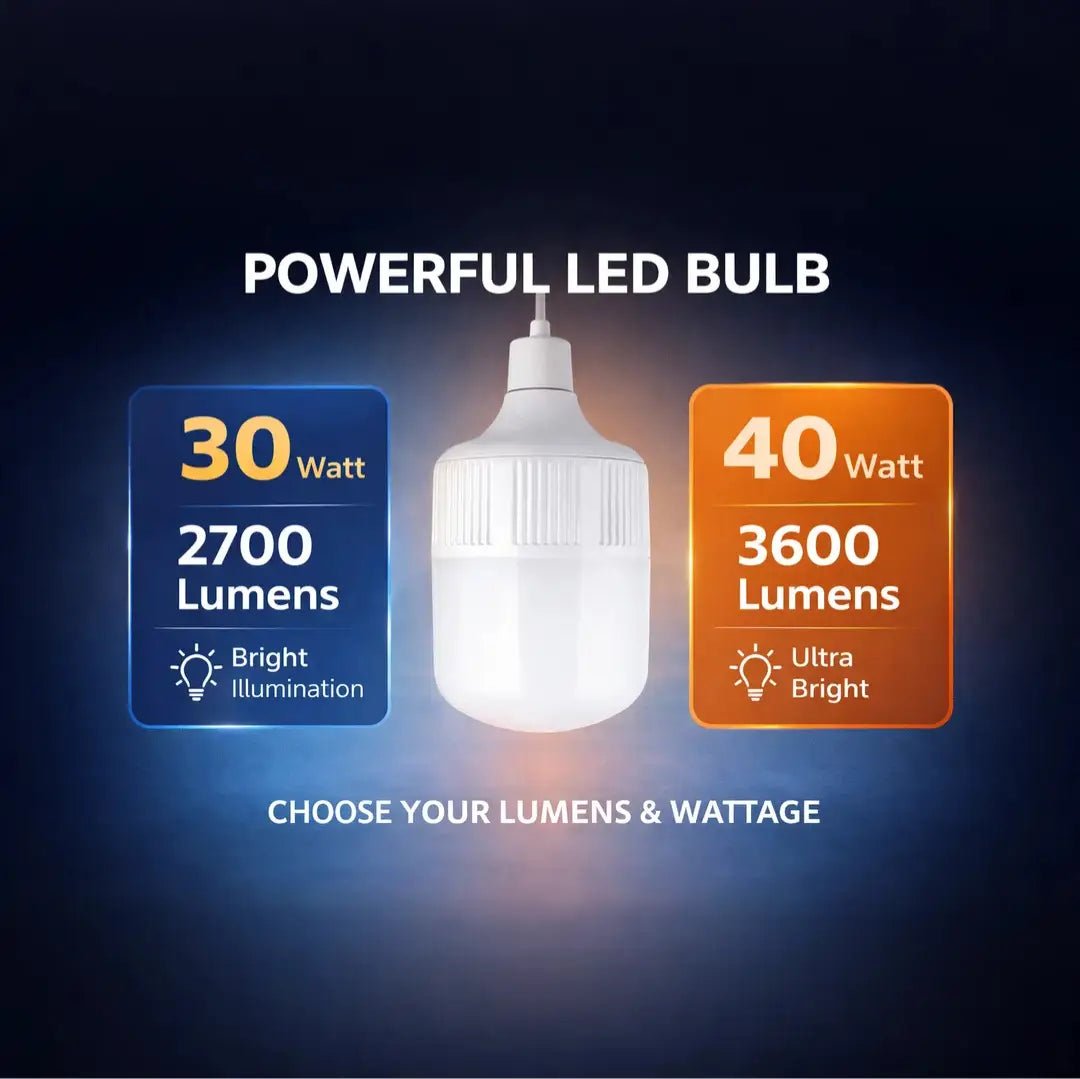 LED LIGHT BULB E27 (T1S Shop) – Instant Full-Light, High Efficiency - Ultralight