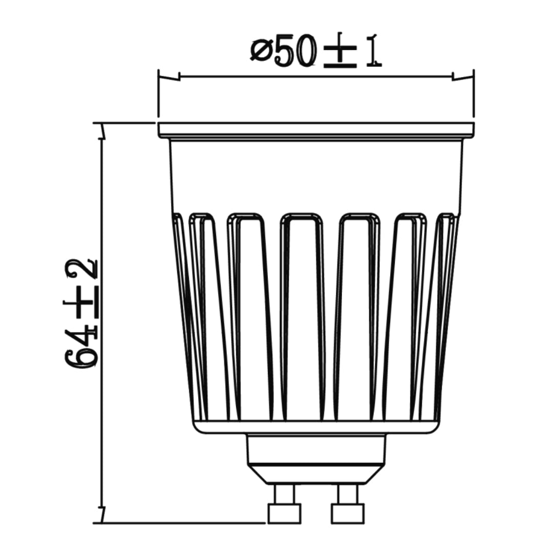 لمبة ليد GU10 بقدرة 9.2 واط بوضوح ألوان عالي CRI +95 – ليد من سامسونغ (UTL-M950ST)