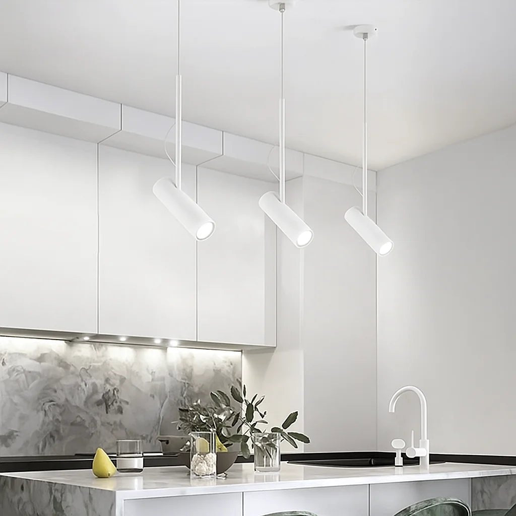 إضاءة معلقة ليد داخلية 4 واط (1096D01) - تصميم عصري من الألمنيوم الأبيض - ضوء نهاري 6500K