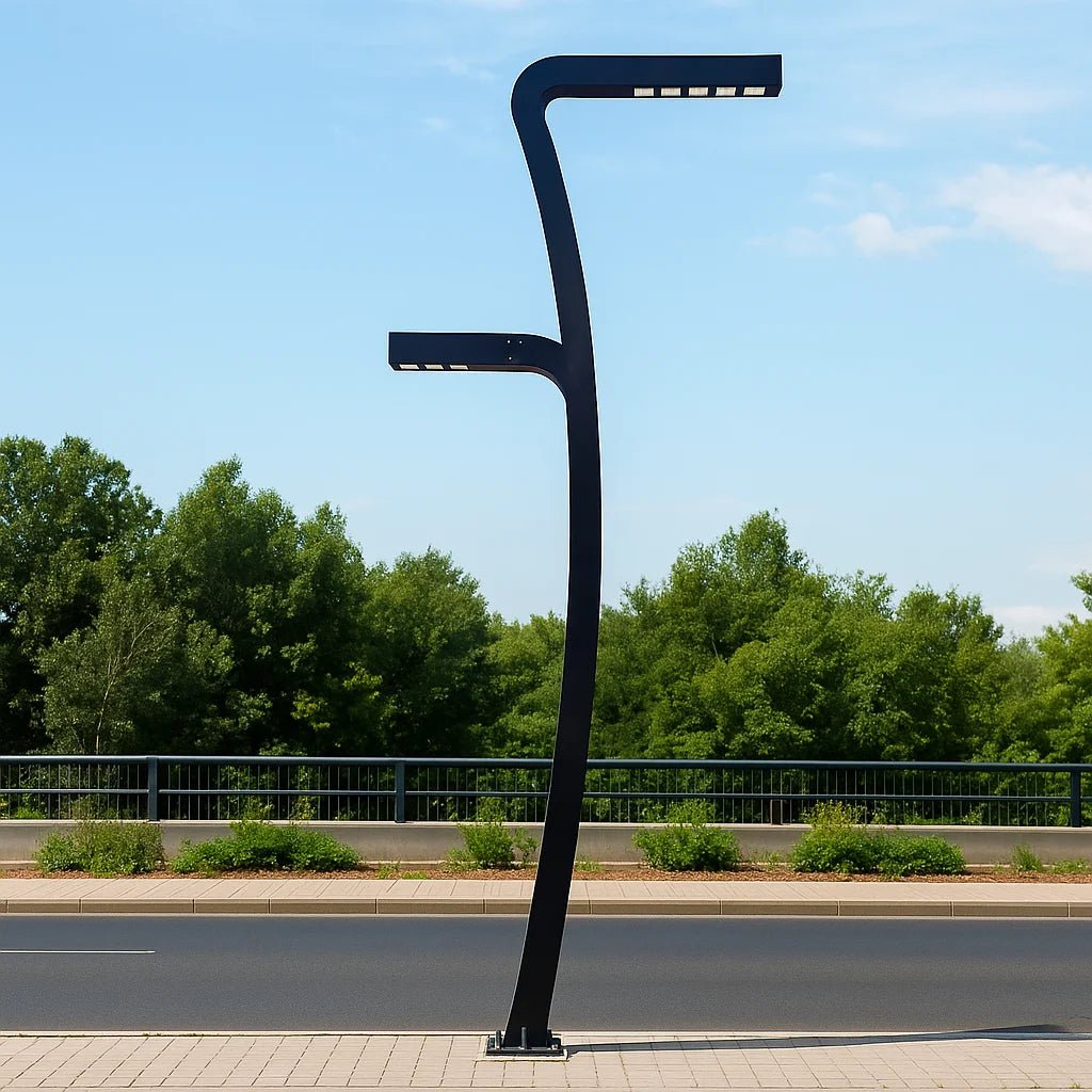 LED Pole Light 5 Meter 200W+120W IP54 for streets & parks (QT1850‑2)