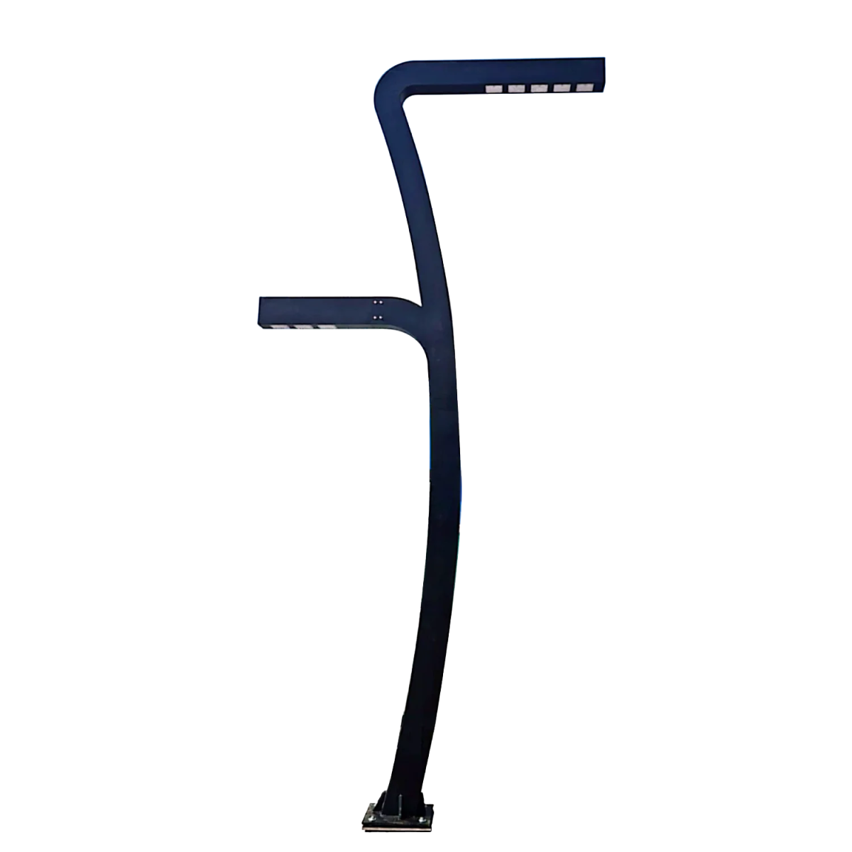 LED Pole Light 5 Meter 200W+120W IP54 for streets & parks (QT1850‑2) - Ultralight