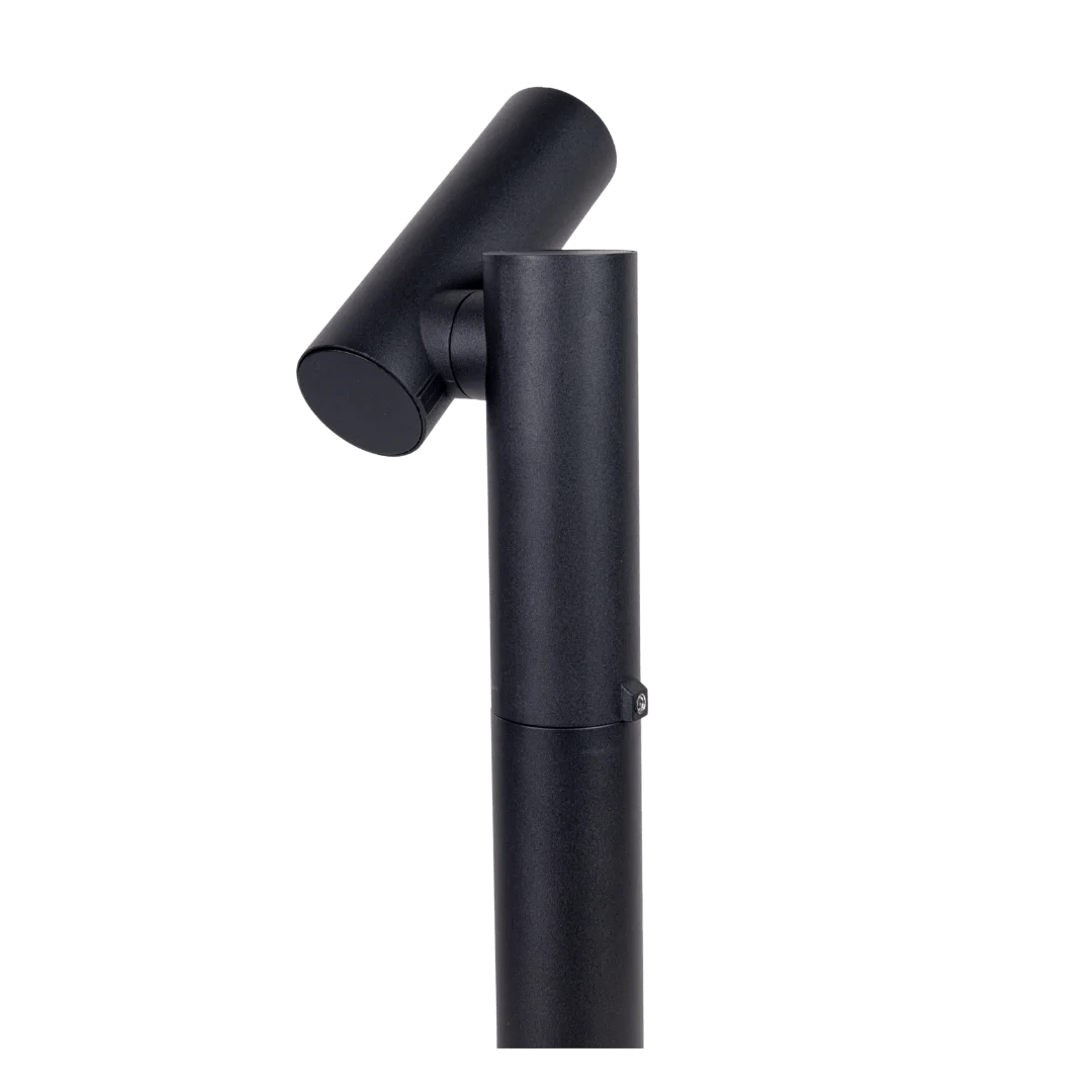 Black adjustable stand on a white background