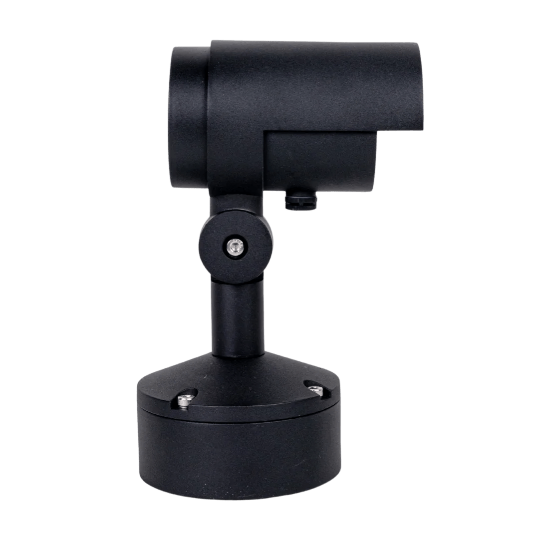 Black security camera on a transparent background