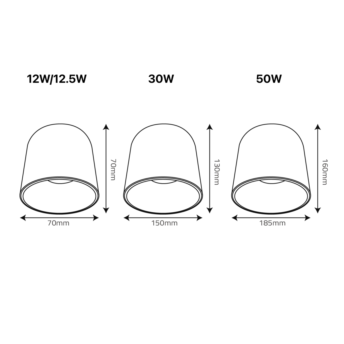 إضاءة لطش سقف ليد (BR2285) – تصميم عصري أنيق وشكل مميز - هيكل ألومنيوم