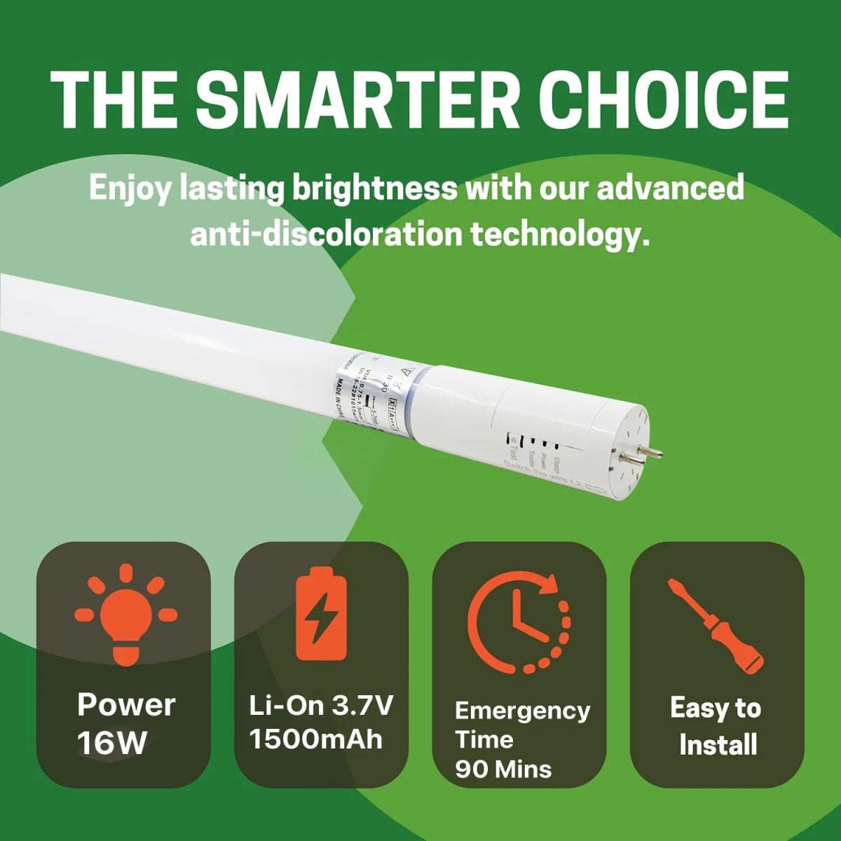 الترالايت لمبة تيوب طوارئ قدرة 16 واط 120 سم (ZF-335)