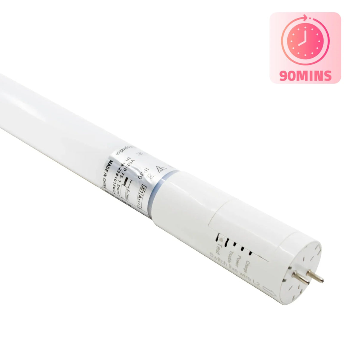 Light bulb on a white background with a pink icon and text in the corner.