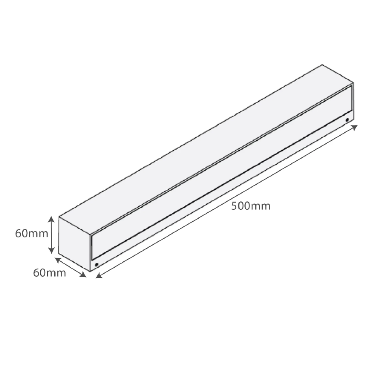 LED Wall Light 36W (H1291) – IP65 Outdoor Waterproof Aluminum Lighting - Ultralight -