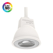 White LED light bulb with 'UltraLight' branding on a white background, featuring a CRI 90+ logo.