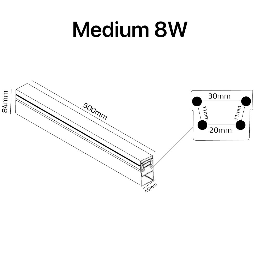 LINEAR UNDERGROUND LIGHT IP67 (XGN-2107) – Connectable - Edge-Free - Outdoor Inground Lighting - Ultralight