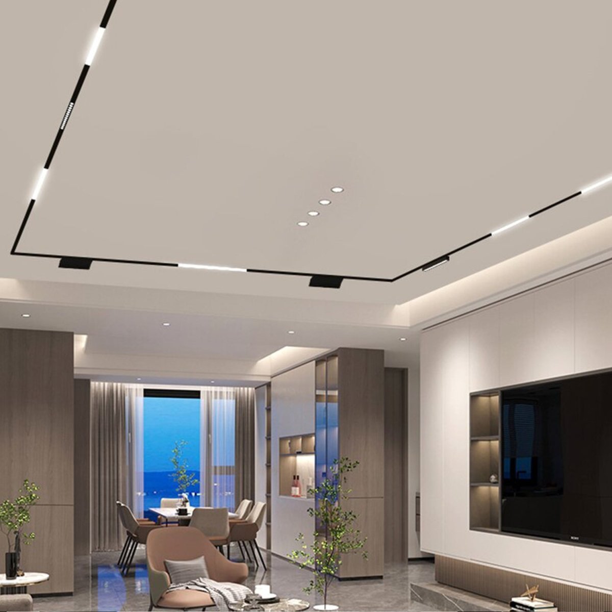 الترالايت مجموعة إنارة سكة مغناطيسية 35مم (BT-Family)