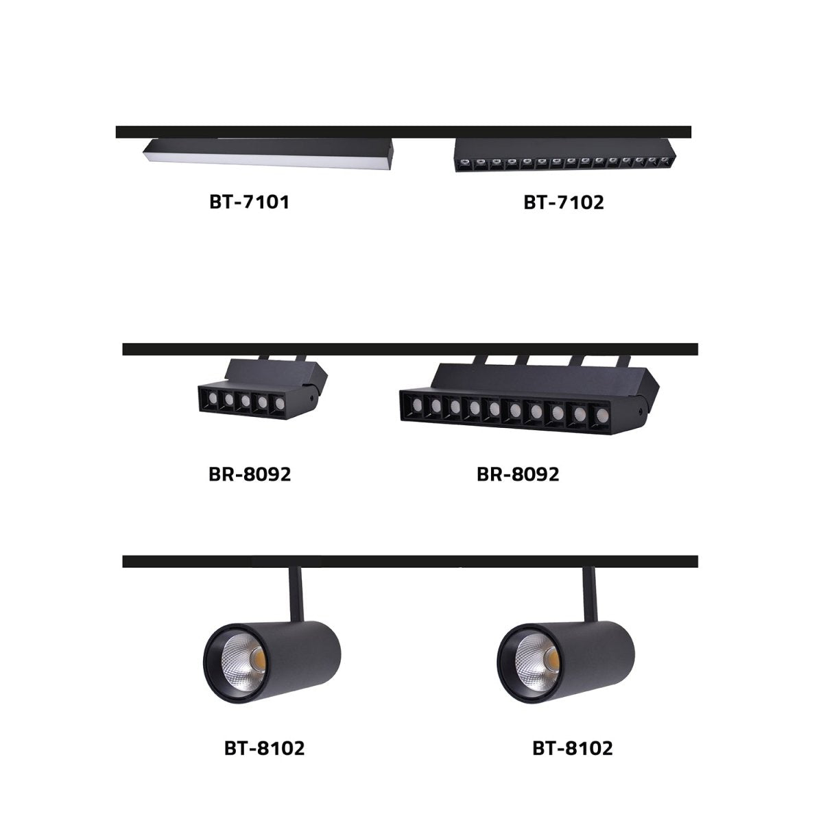 Magnetic track lighting

