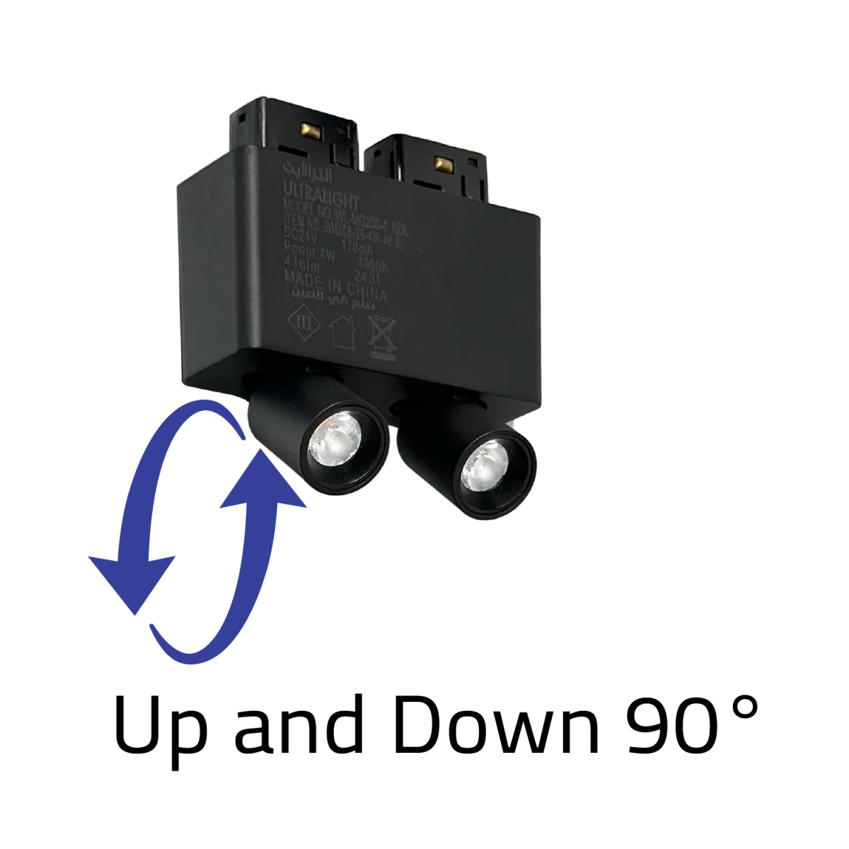 Magnetic Track Light - 360° Pop-Out LED Spotlight for Modern Interiors - Bridgelux Chip (BM208)