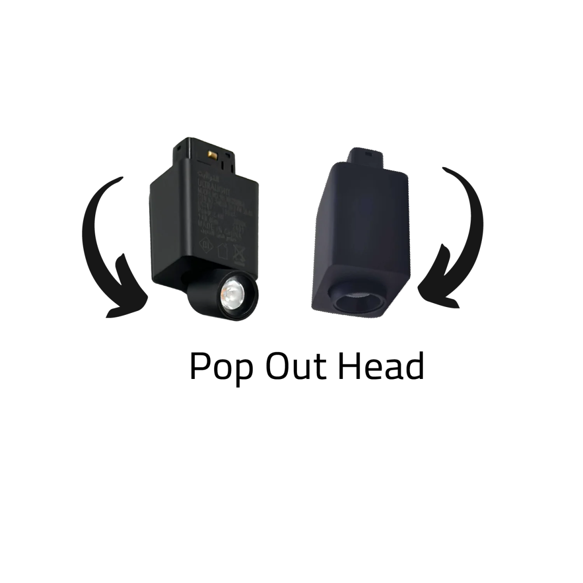 Magnetic Track Light - 360° Pop-Out LED Spotlight for Modern Interiors - Bridgelux Chip (BM208)