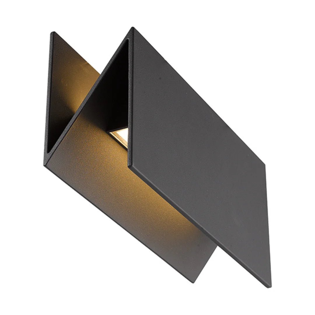 Modern LED Wall Light 14.4W (H1521) – 3000K Warm White, IP54, Black Aluminum Fixture for Entrances & Corridors