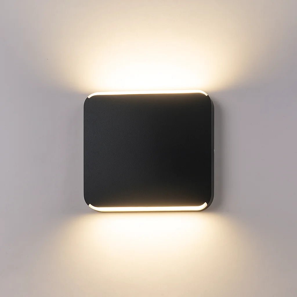 Modern Outdoor LED Wall Light (JW771A) – 8W Warm Light & IP65 Waterproof – Black & Grey