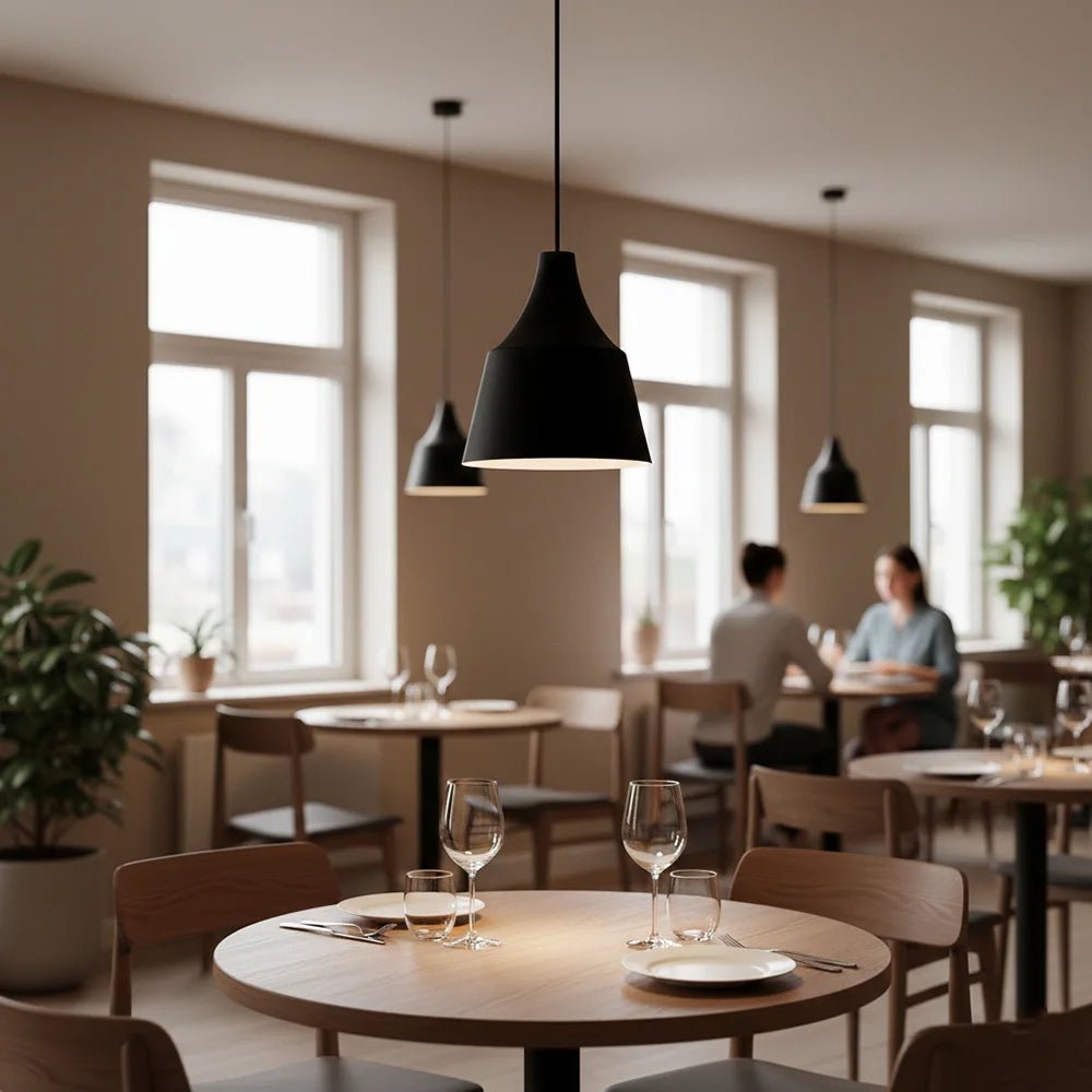 Modern Pendant Light Fixture – Cone Shape High Bay Frame with E27 Socket (Q7788)