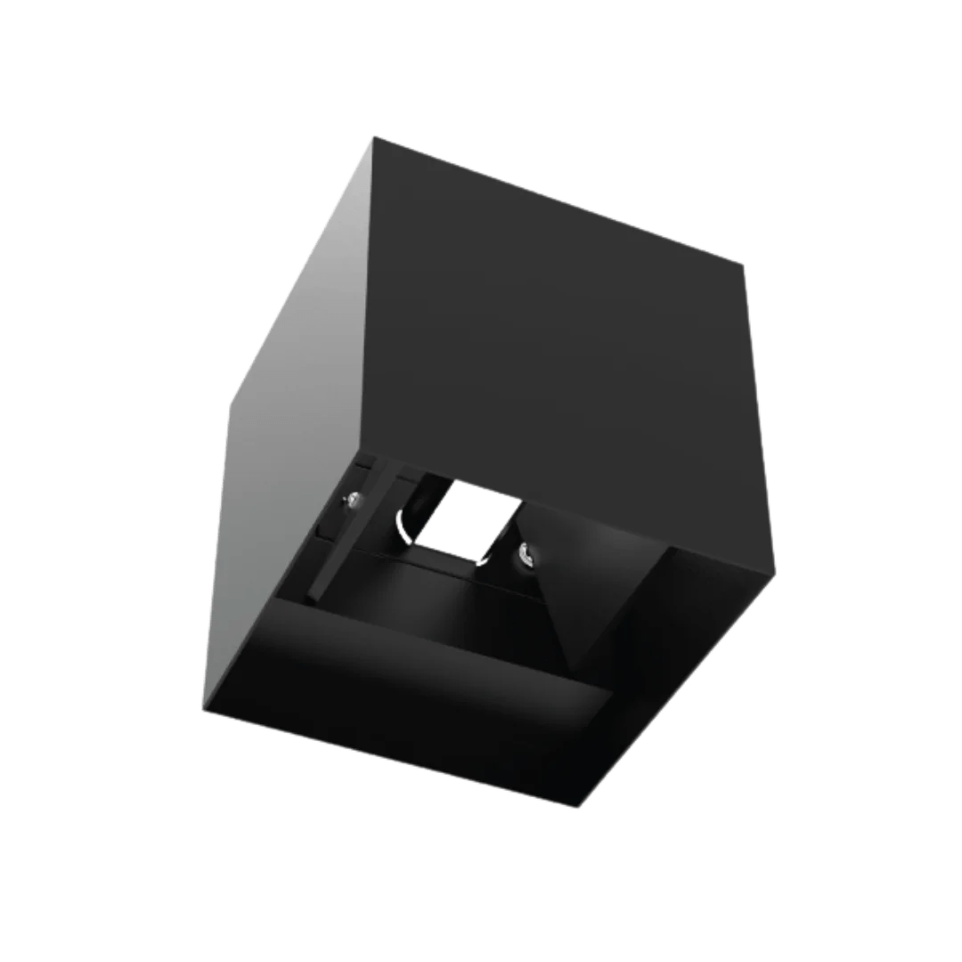Ultralight Adjustable Cube LED Outdoor Wall Light Black