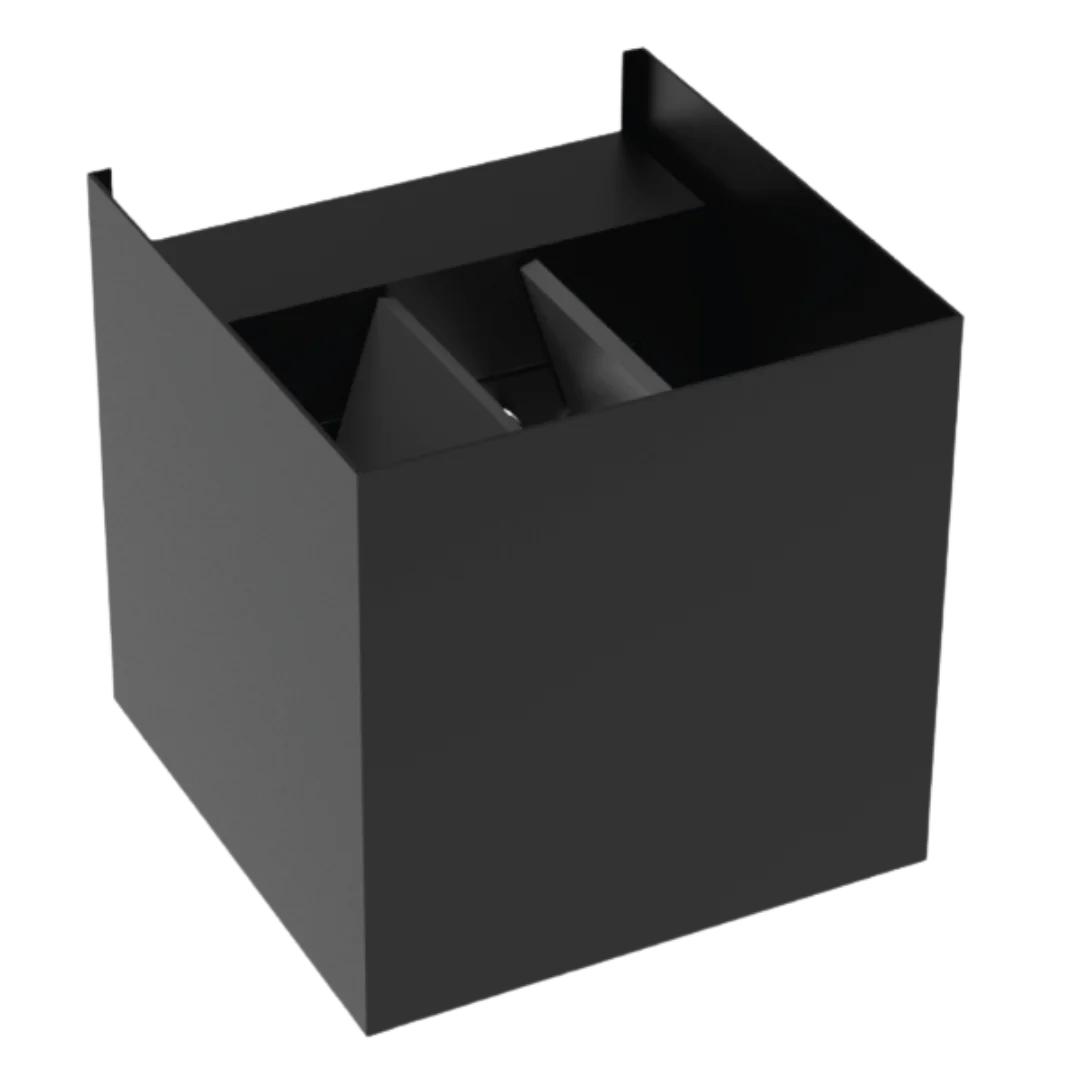 مصباح حائط حديث 6 واط (1080G01) – إضاءة ليد خارجية بزاوية اضاءة قابلة للتعديل، مقاومة للعوامل الجوية IP65, لون أبيض و أسود