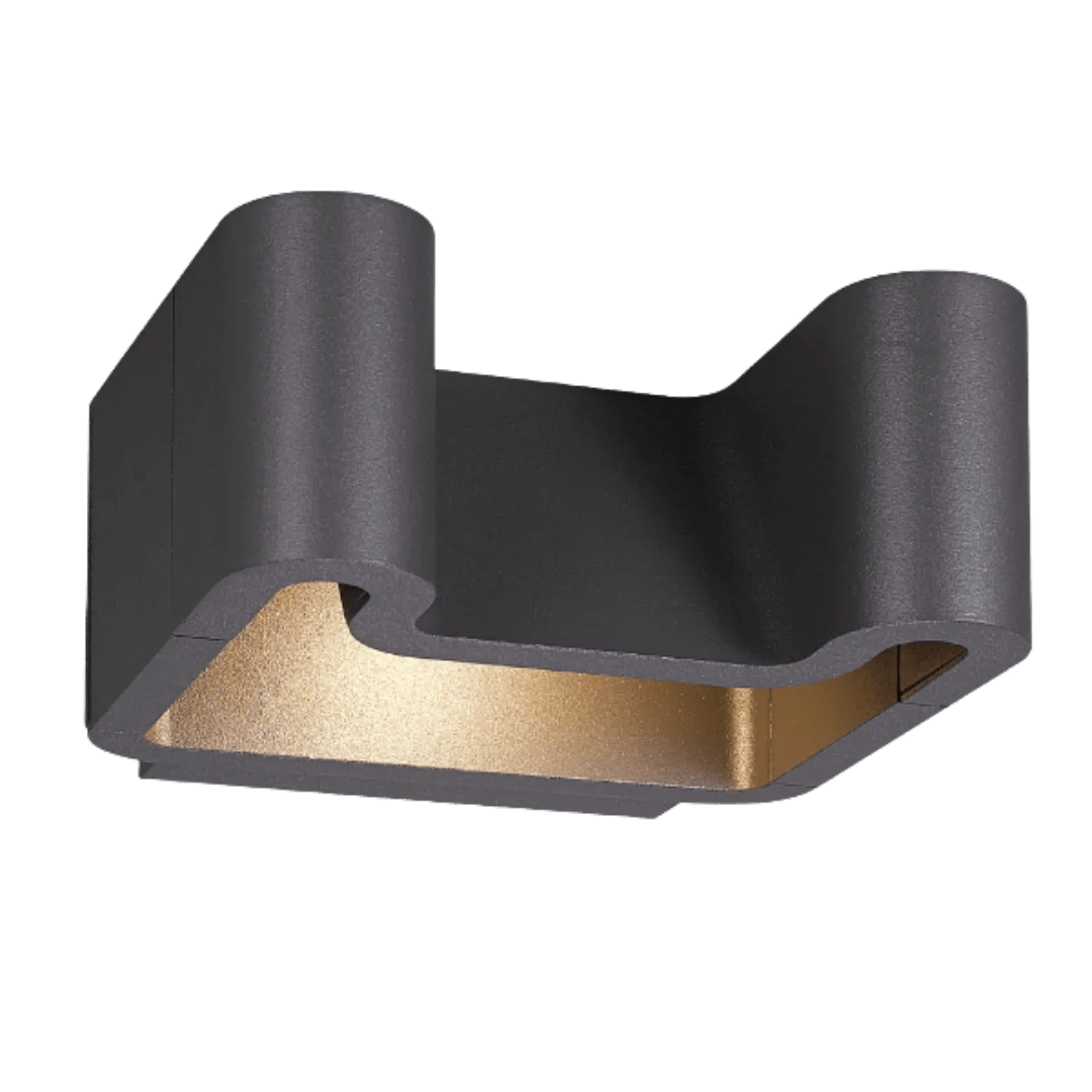 Modern Wall Outdoor Light 15W (H1111) – Graphite Aluminum & Waterproof IP54