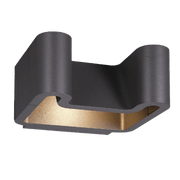 Modern Wall Outdoor Light 15W (H1111) – Graphite Aluminum & Waterproof IP54