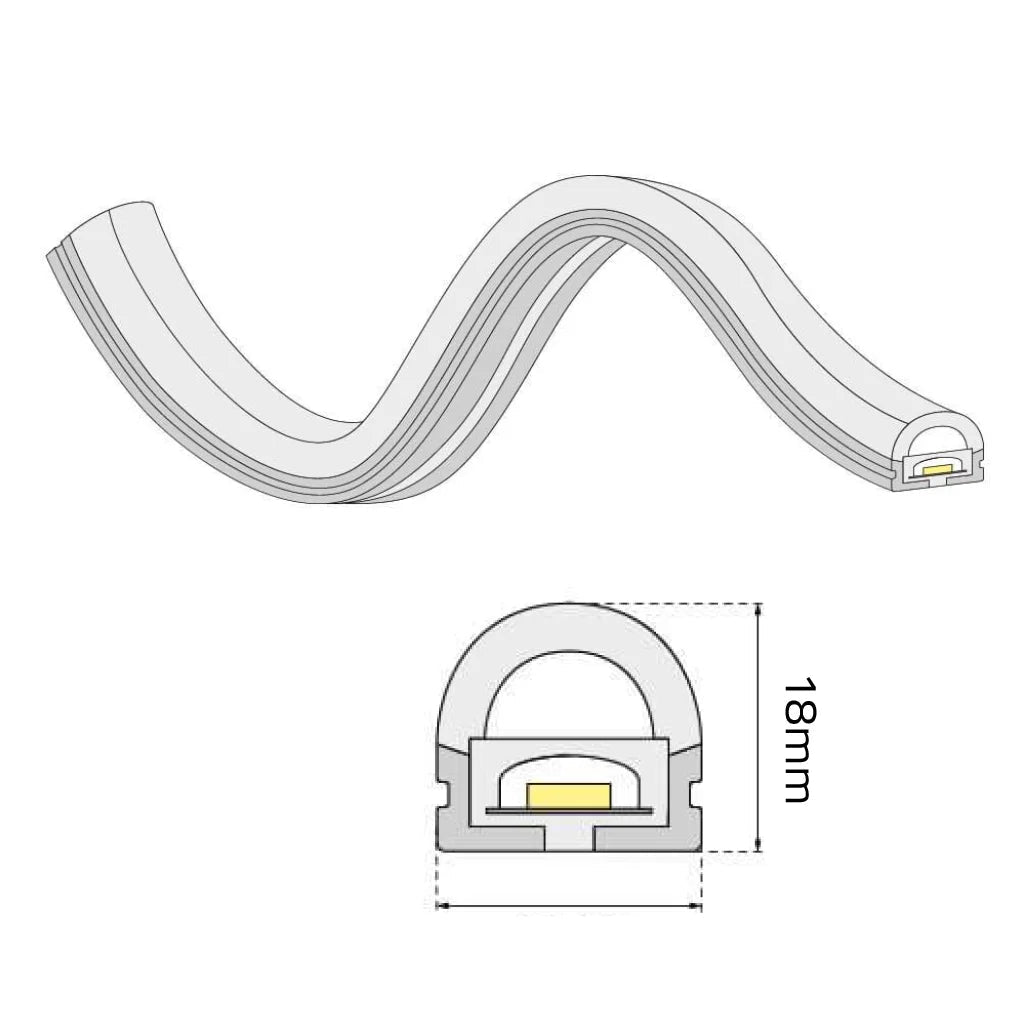 Neon Flex 50 Meter 8.5W/M (HV-U1018-2835-120P)