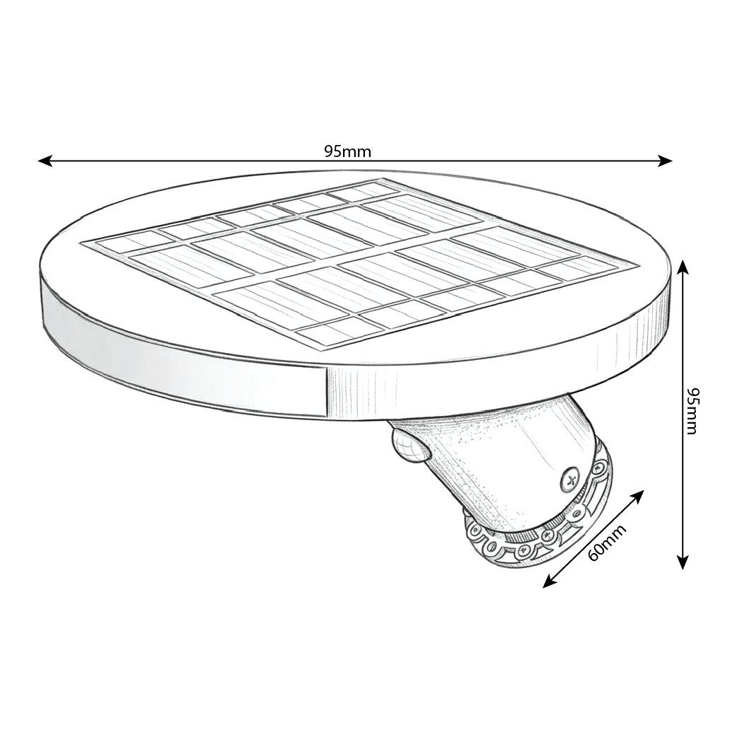 Outdoor Solar LED Wall Light with Dusk Sensor 3W (OLT-003-01)
