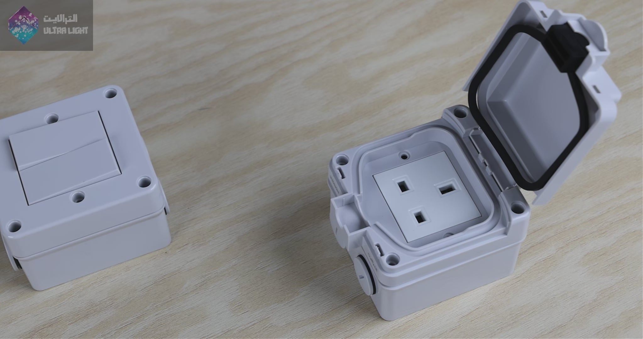 Load video: Ultralight Waterproof Double Socket 13A IP66 (FSH-2*13A)