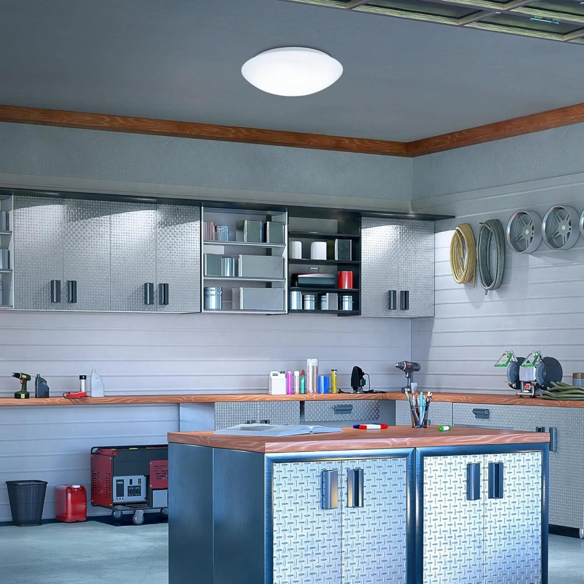 كشاف سقفي بمستشعر رادار حساس حركة 18W للداخل والخارج – مقاوم للعوامل الجوية (GD-BL6)