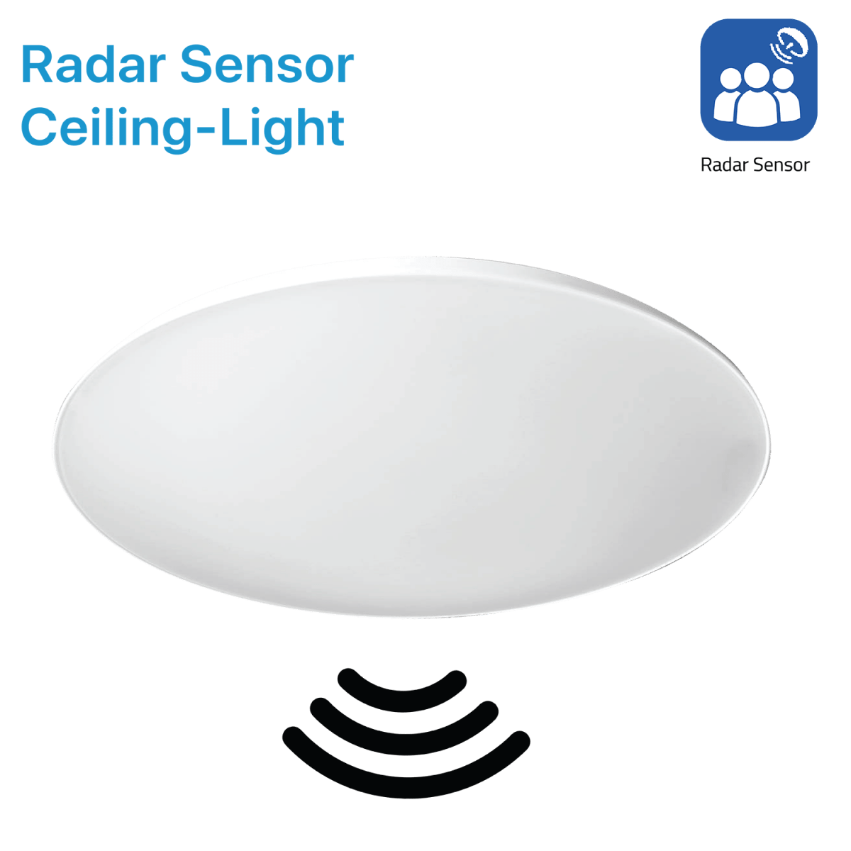 Radar Sensor Ceiling Light 18W – Motion Detection, Weatherproof (GD-BL6)