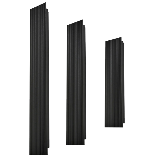Modern Linear Decorated Wall Light with Ambient Illumination, available in 3 sizes. Made from heavy-duty aluminum,