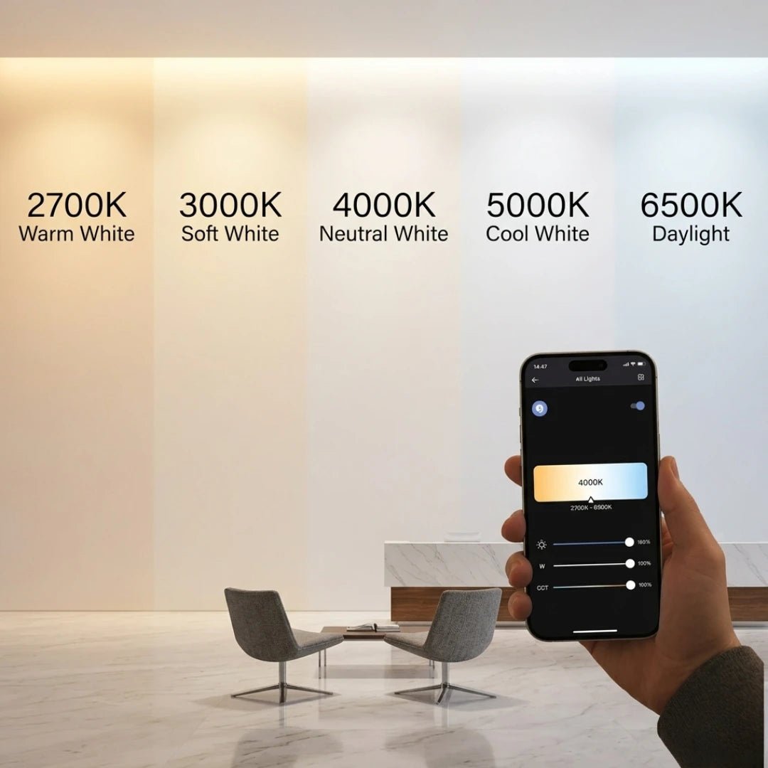 The UTL-MR11M smart LED light offers full control via mobile app with dimming and 3CCT color adjustment (2700K–6500K).