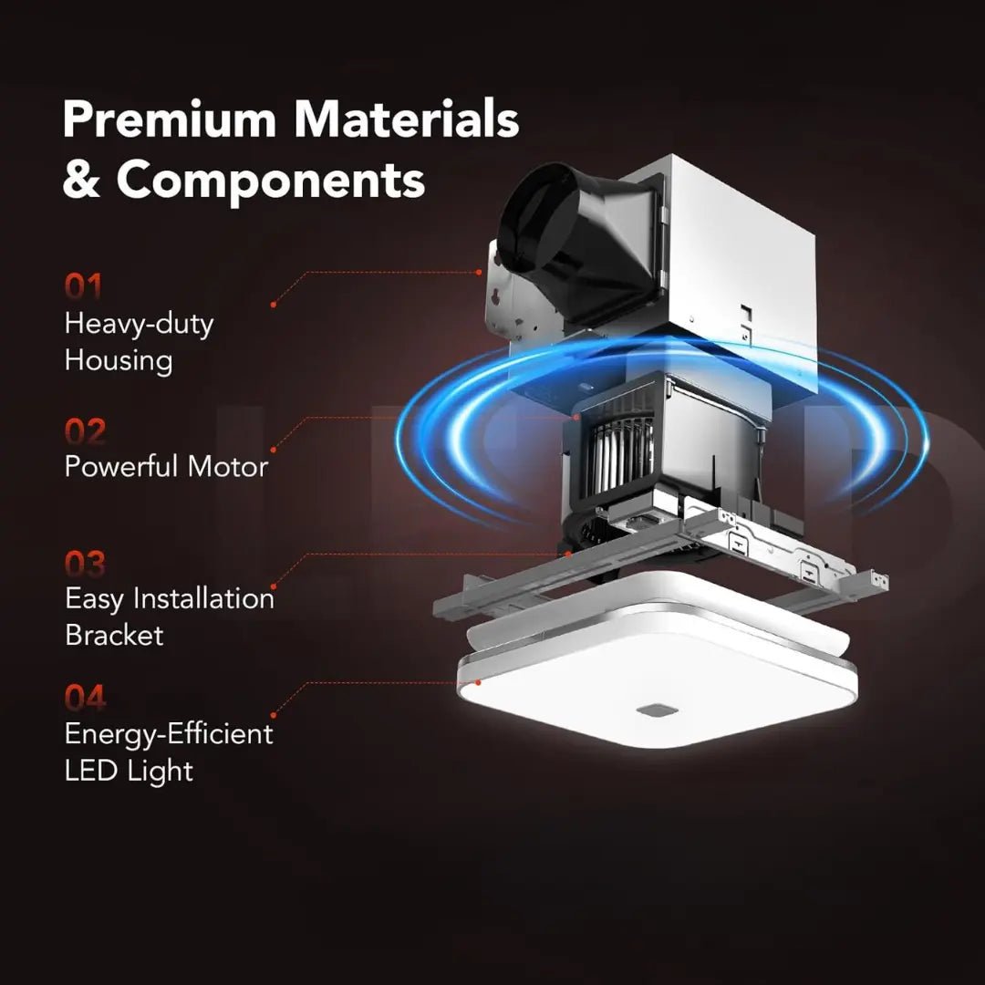 Bathroom Exhaust Fan with Light