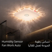 includes a humidity sensor and motion sensor