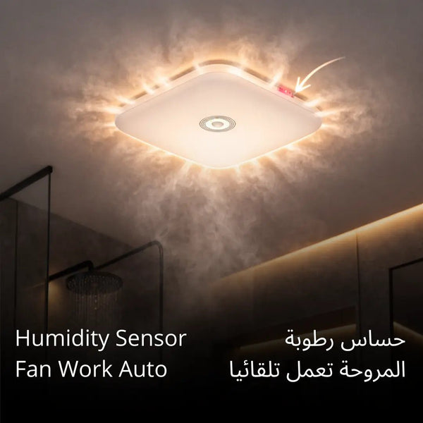 includes a humidity sensor and motion sensor