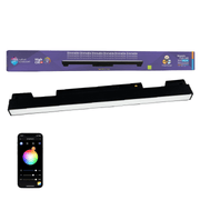 LED strip light with smartphone app control on a white background